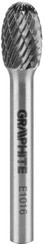 Frez owalny do metalu HM, typ E 8 x 13 mm do szlifierki Graphite 55H364