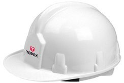 Kask ochronny roboczy budowlany atestowany biały Topex 82S201