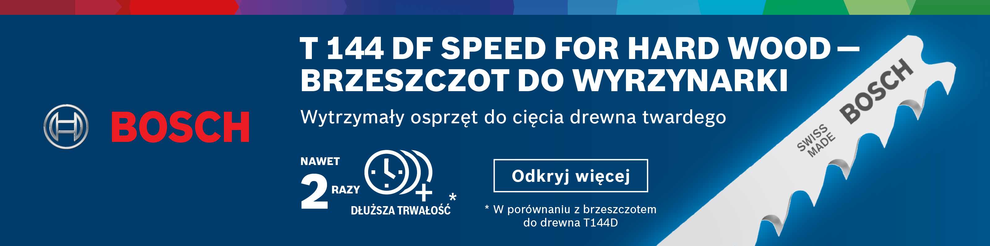 Zwiększ wydajność obróbki z Bosch Professional - brzeszczoty do drewn