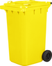Kosz pojemnik na odpady 240 L żółty MIRPOL