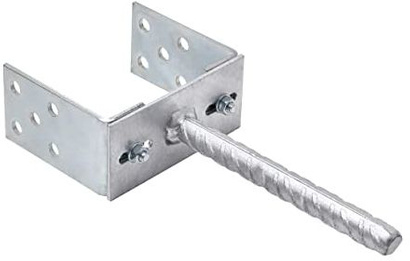 Podstawa słupa/kotwa do wmurowania KSU kotwa U o wymiarach 160 x 65 x 200 x 4 mm