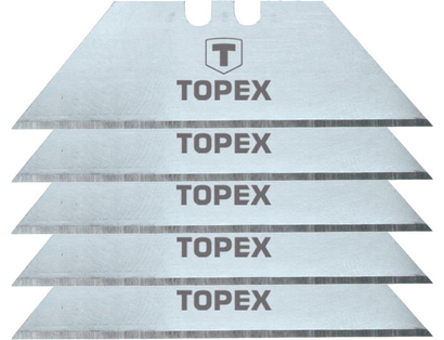 Ostrza trapezowe wymienne do noży 5 sztuk Topex 17B405