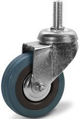 KOŁO OBROTOWE 75 MM Z TRZPIENIEM TWORZYWO-GUMA CKLA-PG 75S