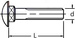 M8x40 ŚRUBA ZAMKOWA OCYNKOWANA DIN 603 OCYNK