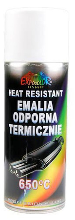 EuroColor żaroodporny biały mat spray 400 ml - farba do 650C RAL 9003