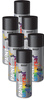 FARBA SPRAY CZARNA MAT RAL 9005 400ml BIODUR 6 sztuk