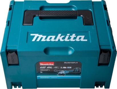 Szlifierka kątowa akumulatorowa bezszczotkowa 18 V Makita 125 mm + walizka MAKPAC 3 DGA504ZJ
