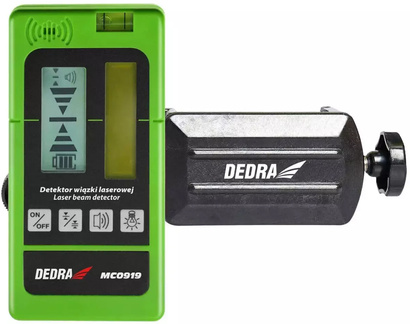 Detektor wiązki laserowej do laserów krzyżowych o zasięgu pracy 50 m Dedra MC0919