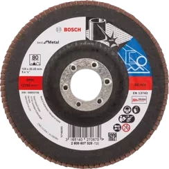 Tarcza listkowa do metalu prosta BEST FOR METAL Bosch 125x22,23 mm P80