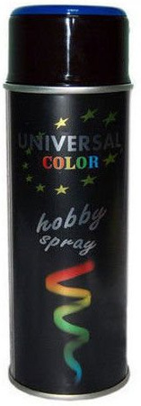Farba uniwersalna niebieski połysk w sprayu RAL 5005 o pojemności 400 ml UC