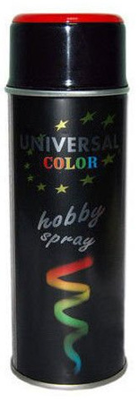 Farba uniwersalna czerwony-karminowy połysk w sprayu RAL 3002 o pojemności 400 ml UC