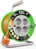 Przedłużacz elektryczny bębnowy warsztatowy o długości 20 m KEL PB-ST/M/20M/3X1/H05VV-F