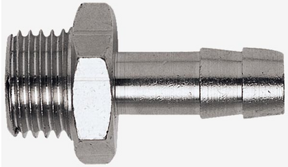 Złączka metalowa  pneumatyczna na wąż 8mm z gwintem zewnętrznym 1/4"