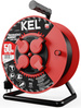Przedłużacz elektryczny bębnowy warsztatowy o długości 50 m KEL PB-PRO/D/50M/3X1,5/H05RR-F