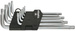 Zestaw kluczy Torx długich ze stali CrV o rozmiarze T10 do T50 9 sztuk Topex 35D961