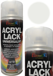 Farba lakier akrylowy uniwersalny bezbarwny matowy do drewna, metalu, betonu i plastiku EUROCOLOR 400 ml