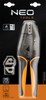 Szczypce do zaciskania końcówek tulejkowych ze stali Cr-Mo o przekroju 0,5-16 mm2 i długości 220 mm Neo 01-506