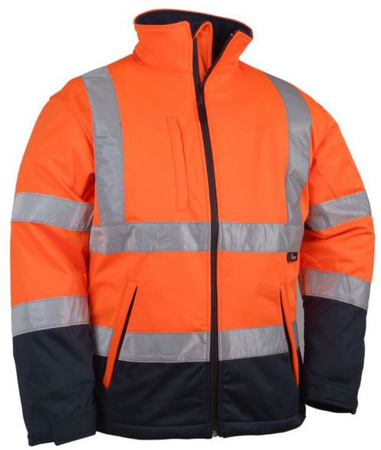 Kurtka Softshell ostrzegawcza  o intensywnej widzialności,  w kontrastowych kolorach VWJK135ON/XL