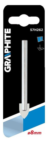 Wiertło do szkła i ceramiki Graphite 8 mm 57H262