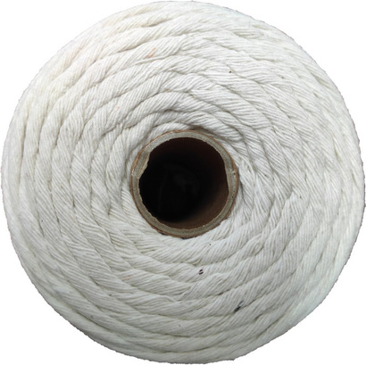 Sznurek do makramy bawełniany skręcany naturalny o rozmiarze 2 mm x 300 m Linotech