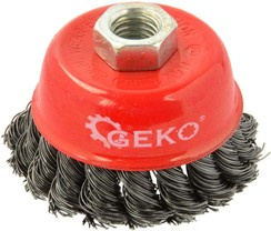 Szczotka garnkowa druciana czołowa do metalu Geko o średnicy 75 mm