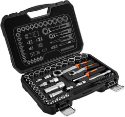 Zestaw nasadek przelotowych 1/4" + 3/8" 46 sztuk 10-019 NEO
