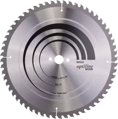 Tarcza pilarska do drewna OPTILINE WOOD Bosch 400x30 mm 60 zębów