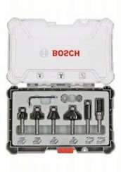 Bosch zestaw frezów do wykańczania i wyrównywania w drewnie , trzpień 6 mm, 6 szt.