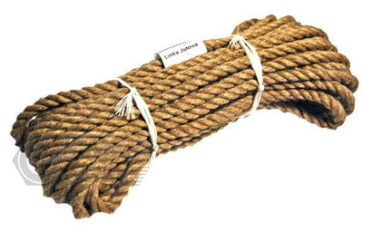 Linka jutowa o splocie skręcanym 3 żyłowym o średnicy 10mm 1 mb do 470kg