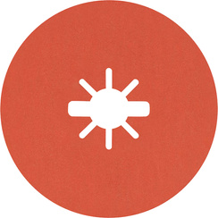 Tarcza krążek fibrowy szlifierski do metalu i stali Bosch Prisma Ceramic INOX z systemem X-LOCK o średnicy 125 x 22,23 i ziarnistości G120 R782