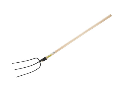 Widły gospodarcze 3-zębne z drewnianym trzonkiem prostym Verkatto VR-7432