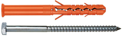 Kołek rozporowy nylonowy MBR-SS 10x240/190 mm ze śrubą sześciokątną Mungo opakowanie 25 sztuk