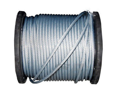 Lina linka stalowa ocynkowana w otulinie PCV splot 6x7 - 3mm do 230kg wałek 250mb