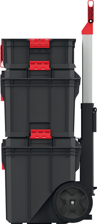 Skrzynka narzędziowa walizka na kółkach mobilna o wymiarach 53 x 35,5 x 82,5 cm Kistenberg MODULAR SOLUTION KMSS553585B