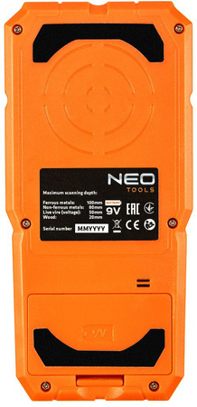 Detektor wykrywacz z próbnikiem do metali, drewna, profili i przewodów pod napięciem 3w1 Neo 75-250