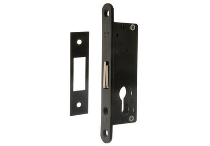 Zamek wpuszczany hakowy WB lakier czarny ZP-CZ-102