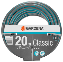 Wąż ogrodowy Gardena Classic o średnicy 19 mm 3/4' i długości 20 m 18022-20