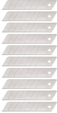 Ostrza wymienne łamane o szerokości ostrza 18 mm 10 sztuk Top Tools 17B548