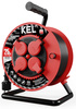 Przedłużacz elektryczny bębnowy warsztatowy o długości 25 m KEL PB-PRO/S/25M/3X1,5/H05RR-F