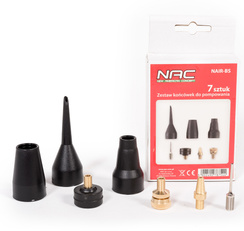 Zestaw końcówek do pompowania Nac 7 el. NAIR-BS
