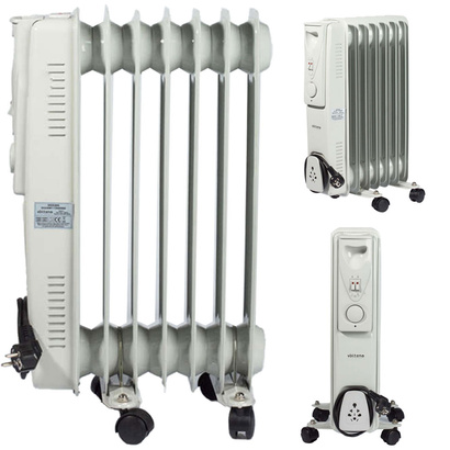 Grzejnik olejowy elektryczny o mocy 1500W z termostatem 7 żeber Volteno VO0272