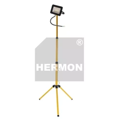 Naświetlacz LED 10W 230V barwa zimna na statywie pojedynczym Hermon GMPQY1301CSPH