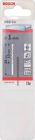 Wiertło kręte kobaltowe do metalu HSS COBALT Bosch 1x34 mm