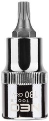 Końcówka Torx na nasadce ze stali CrV S2 o rozmiarze 1/2", T30 x 55 mm Neo 08-753