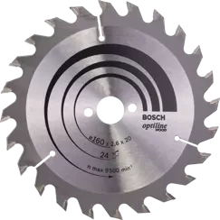 Tarcza pilarska do drewna OPTILINE WOOD Bosch 160x20/16 mm 16 zębów