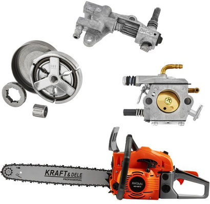 Pilarka łańcuchowa spalinowa 58 cm3 Kraft&Dele 40/45 cm KD10613