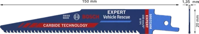 Brzeszczot do piły szablastej do metalu i szkła VEHICLE RESCUE Bosch EXPERT S 957 CHM