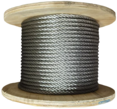 Lina stalowa ocynkowana 16mm splot 6x37 elastyczna i giętka do 13,3 tony - 1 metr