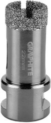 Otwornica diamentowa do kamienia, gresu, płytek, szkła, asfaltu, cegły i betonu 22 mm Graphite 55H306
