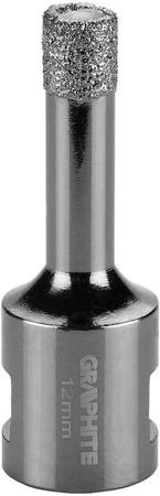 Otwornica diamentowa do kamienia, gresu, płytek, szkła, asfaltu, cegły i betonu 12 mm Graphite 55H303